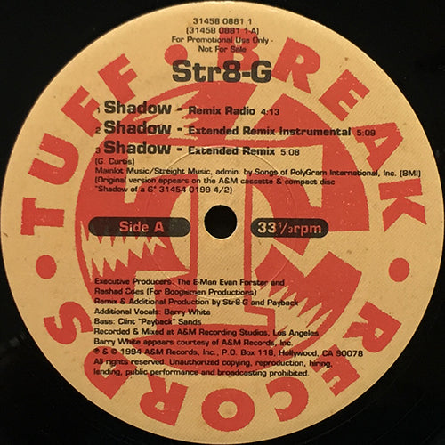 STR8-G // SHADOW (3VER) / DRAMA / SHADOW OF A G