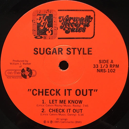 SUGAR STYLE // LET ME KNOW (7:45) / CHECK IT OUT (5:34) / IT'S SAD (4:20) / MIDNIGHT SCRATCH (6:30)
