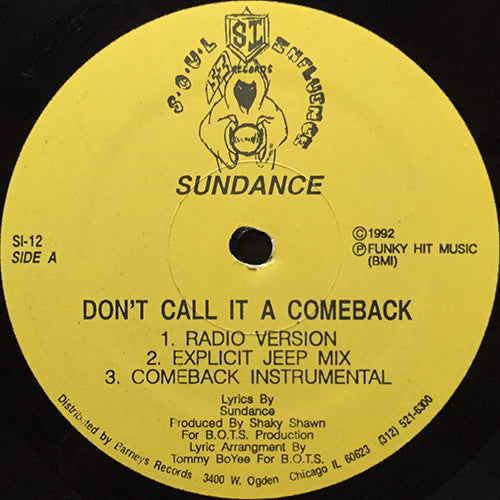 SUNDANCE // DON'T CALL IT A COMEBACK (3VER) / A BETTER DAY (2VER)