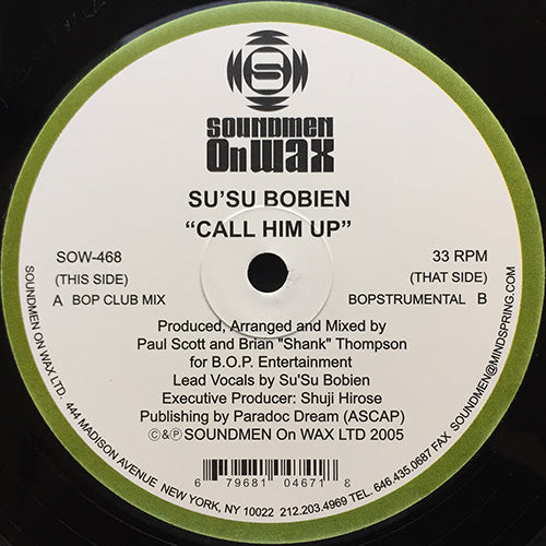SU SU BOBIEN // CALL HIM UP (BOP CLUB MIX) / (BOPSTRUMENTAL)