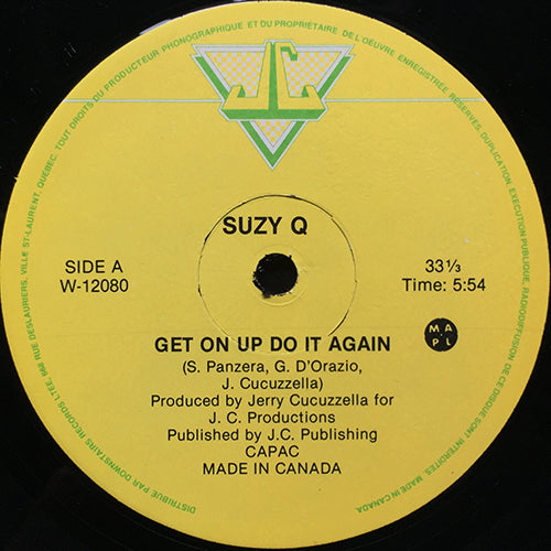 SUZY Q // GET ON UP DO IT AGAIN (5:54) / INST (3:17)