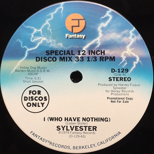 SYLVESTER // I (WHO HAVE NOTHING) (10:40/6:31)