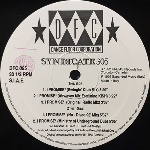 SYNDICATE 305 // I PROMISE (5VER)