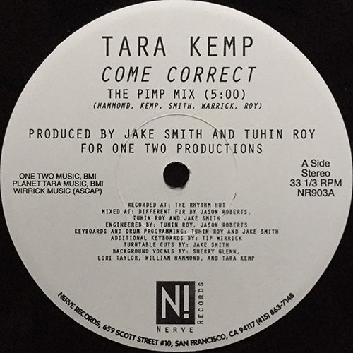 TARA KEMP // COME CORRECT (3VER)