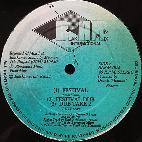 TATTY LEVI / GENERAL D // FESTIVAL / DUB / DUB TAKE 2 / POSSE'S ARE YOU READY / DUB IT ARE READY