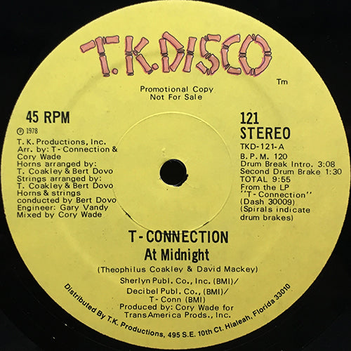 T-CONNECTION // AT MIDNIGHT (9:55) / PLAYIN' GAMES (3:55)