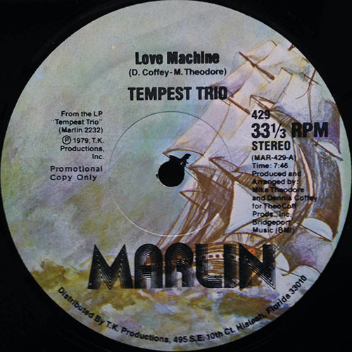 TEMPEST TRIO // LOVE MACHINE (7:46) / DO YOU LIKE THE WAY THAT IT FEELS (6:18)