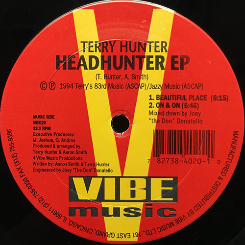 TERRY HUNTER // HEADHUNTER (EP) inc. NO EXCUSES (2VER) / BEAUTIFUL PLACE / ON & ON