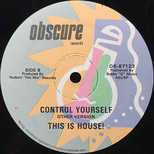 THIS IS HOUSE! // CONTROL YOUR SELF / (OTHER VERSION)
