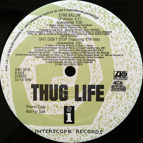 THUG LIFE feat. Y?N-VEE // IT DON'T STOP / SHIT DON'T STOP (3VER) / STR8 BALLIN' (2VER)