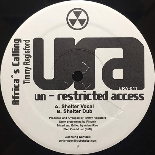 TIMMY REGISFORD // AFRICA'S CALLING (SHELTER VOCAL) / (SHELTER DUB)