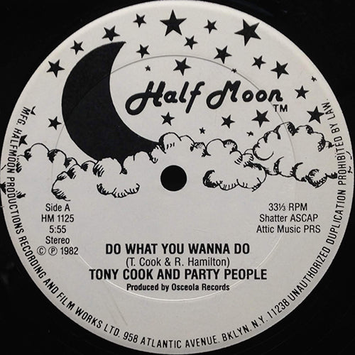TONY COOK AND THE PARTY PEOPLE // DO WHAT YOU WANNA DO (5:55) / INST