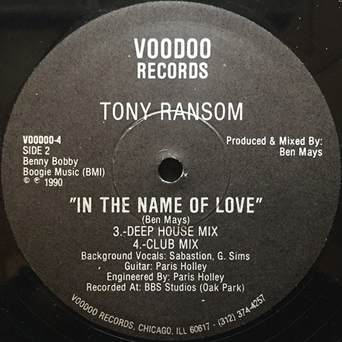 TONY RANSOM // IN THE NAME OF LOVE (4VER)