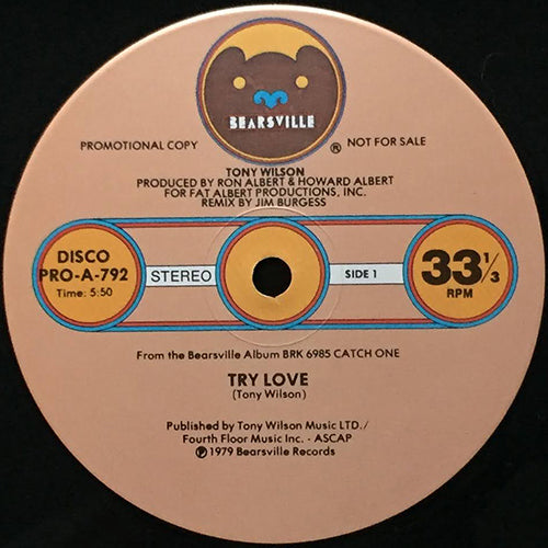 TONY WILSON // TRY LOVE (5:50)
