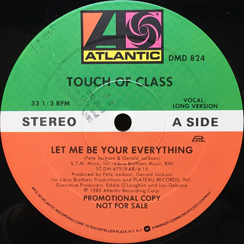 TOUCH OF CLASS // LET ME BE YOUR EVERYTHING (6:15) / INST (6:36)