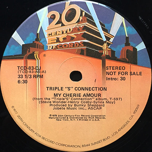 TRIPLE "S" CONNECTION // MY CHERIE AMOUR (6:30)