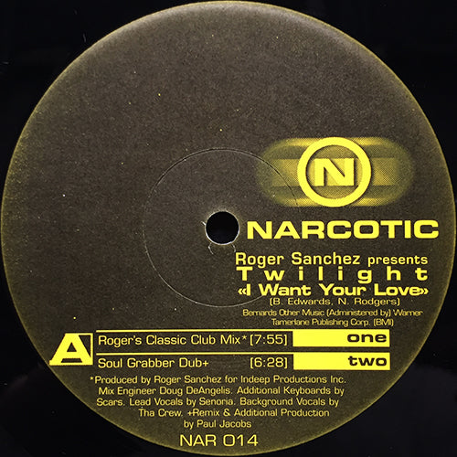 ROGER SANCHEZ presents TWILIGHT // I WANT YOUR LOVE (4VER)