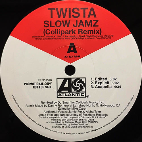 TWISTA // SLOW JAMZ (COLLIPARK REMIX) (3VER) / KILL US ALL (3VER)