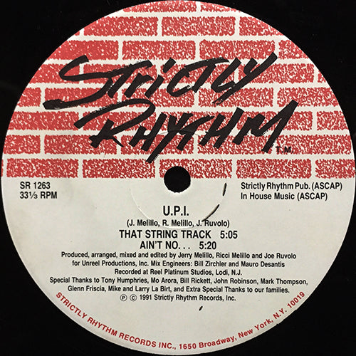 U.P.I. // THAT STRING TRACK / AIN'T NO / THE LOVE THANG / MY LOVE AWAY