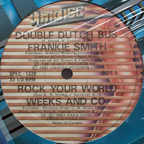 V.A. (FRANKIE SMITH / WEEKS & CO. / J.R. FUNK / SUZY Q) // DOUBLE DUTCH BUS (5:20) / ROCK YOUR WORLD (8:12) / FEEL GOOD PARTY TIME (6:47) / GET ON UP DO IT AGAIN (6:09)
