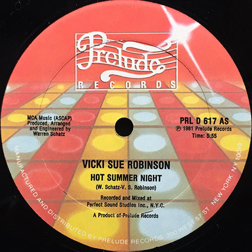 VICKI SUE ROBINSON // HOT SUMMER NIGHT (5:55) / HOT VERSION (5:17)