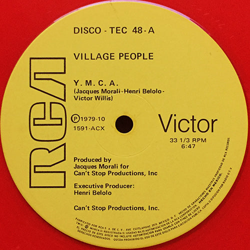 VILLAGE PEOPLE // Y.M.C.A. (6:47) / MACHO MAN (HOMBRE MACHO) (5:18)