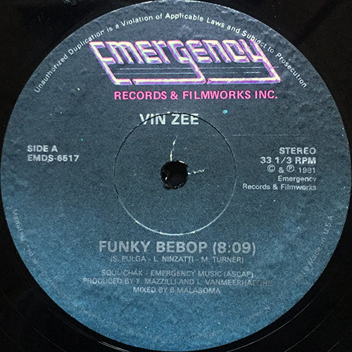 VIN ZEE // FUNKY BEBOP (8:09) / INST (5:11)