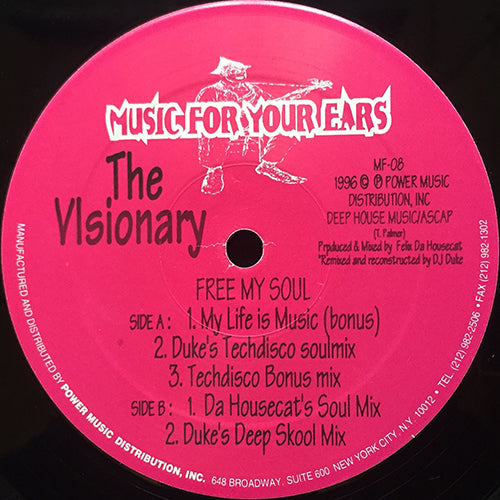 VISIONARY // MY LIFE IS MUSIC / FREE MY SOUL (4VER)