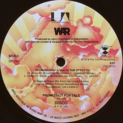 WAR // YOUNGBLOOD (LIVIN' IN THE STREETS) (9:07) / KEEP ON DOIN' (3:52)