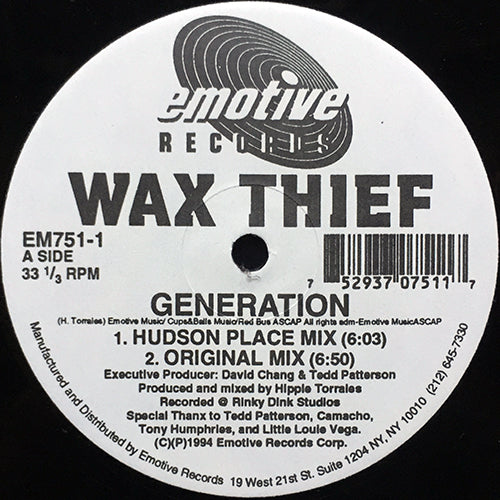 WAX THIEF // GENERATION (4VER)