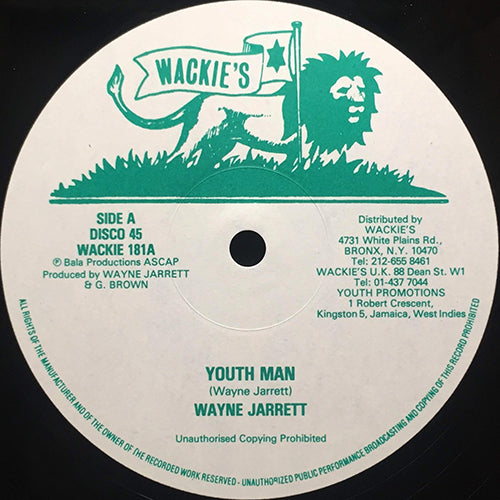 WAYNE JARRETT & AUGUSTUS PABLO // YOUTH MAN / (VERSION)