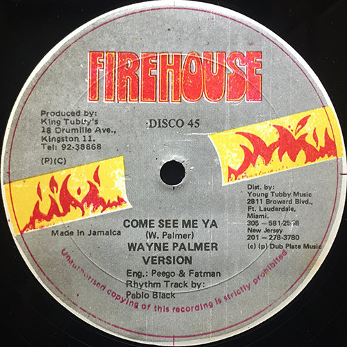 WAYNE PALMER / PABLO BLACK / TUBBY ALL STARS // COME SEE ME YA / (VERSION) / SUZIE / (VERSION)