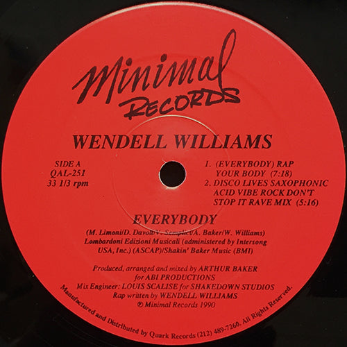 WENDELL WILLIAMS // EVERYBODY (6VER)