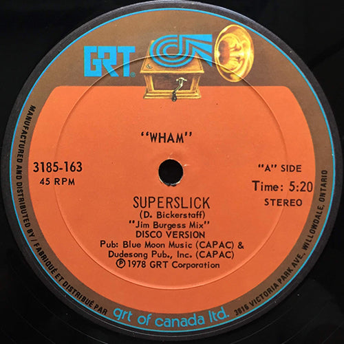 WHAM // SUPERSLICK (5:20) / LOVEMAKER (6:15)