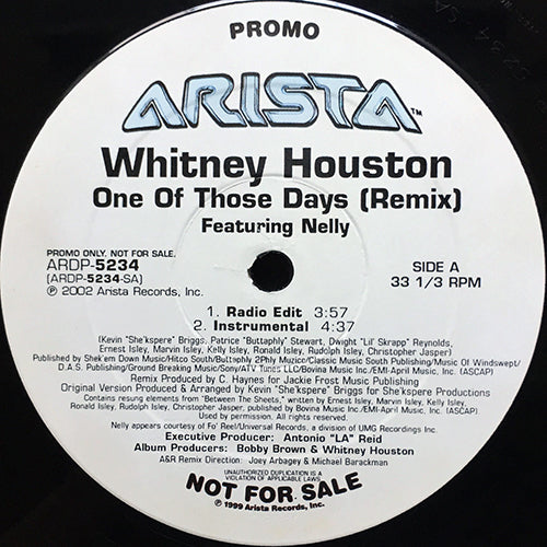 WHITNEY HOUSTON feat. NELLY // ONE OF THOSE DAYS (REMIX) (4VER)