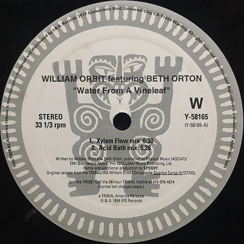 WILLIAM ORBIT feat. BETH ORTON // WATER FROM A VINE LEAF (4VER)