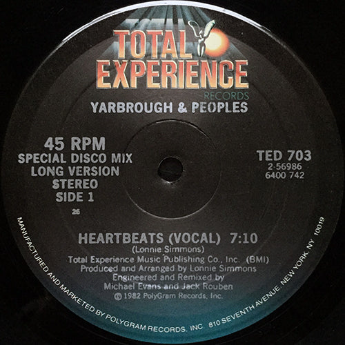 YARBROUGH & PEOPLES // HEARTBEATS (7:10) / INST (7:10)
