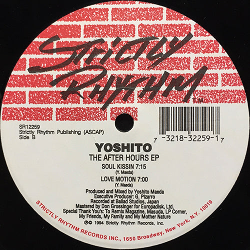 YOSHITO // THE AFTER HOURS (EP) inc. I GOT, YOU GOT / GOT A FEELING / SOUL KISSIN / LOVE MOTION