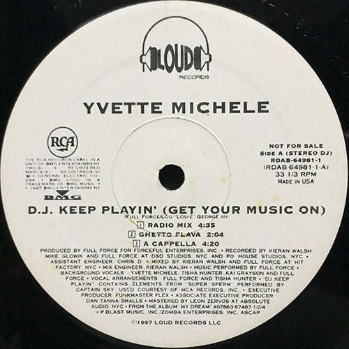 YVETTE MICHELE // DJ KEEP PLAYIN' (GET YOUR MUSIC ON) (5VER)