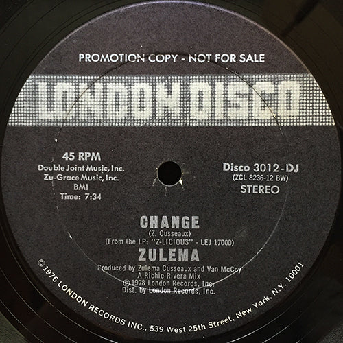 ZULEMA // CHANGE (7:34)