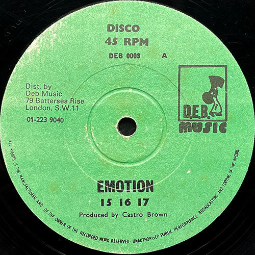 15 16 17 / DENNIS BOVELL // EMOTION / CASTRO BROWN SPEAKS TO DENNIS BOVELL