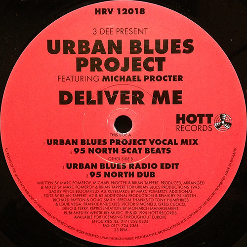 3 DEE present URBAN BLUES PROJECT feat.  MICHAEL PROCTER // DELIVER ME (4VER)