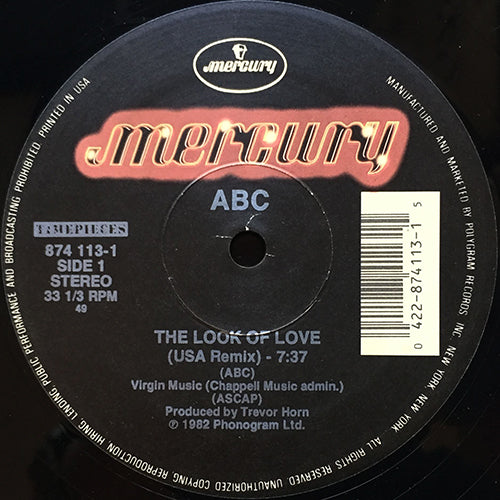 ABC // THE LOOK OF LOVE (USA REMIX) (7:37) / HOW TO BE A MILLIONAIRE (7:32)