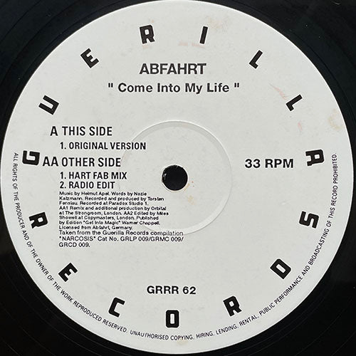 ABFAHRT // COME INTO MY LIFE (3VER)