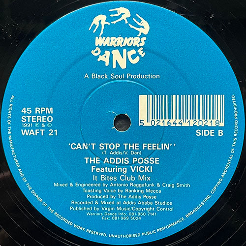 ADDIS POSSE feat. VICKI // CANT STOP THE FEELIN' (RADIO MIX) / (IT BITES CLUB MIX)
