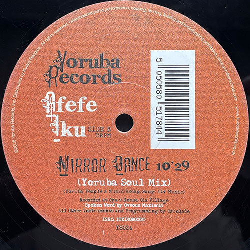 AFEFE IKU // MIRROR DANCE (ORIGINAL) / (YORUBA SOUL MIX)