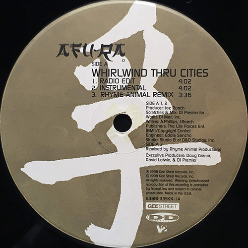 AFU-RA // WHIRLWIND THRU CITIES (4VER) / TRILOGY OF TERROR (2VER) feat. GURU & HANNIBAL