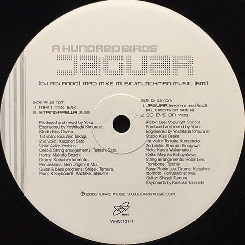 A HUNDRED BIRDS // JAGUAR (3VER) / SO EYE ON