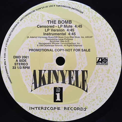 AKINYELE // THE BOMB (3VER) / NO EXIT (2VER) / OUTTA STATE