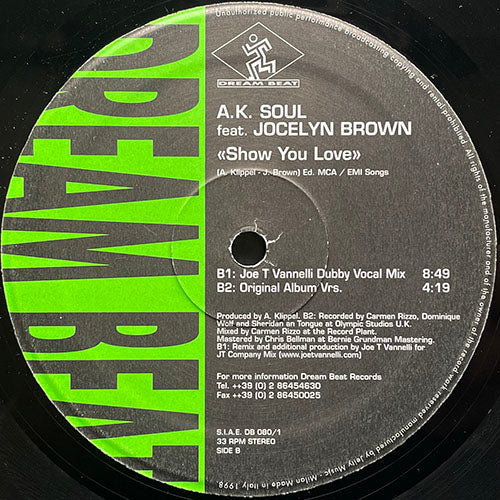 A.K. SOUL feat. JOCELYN BROWN // SHOW YOU LOVE (4VER)